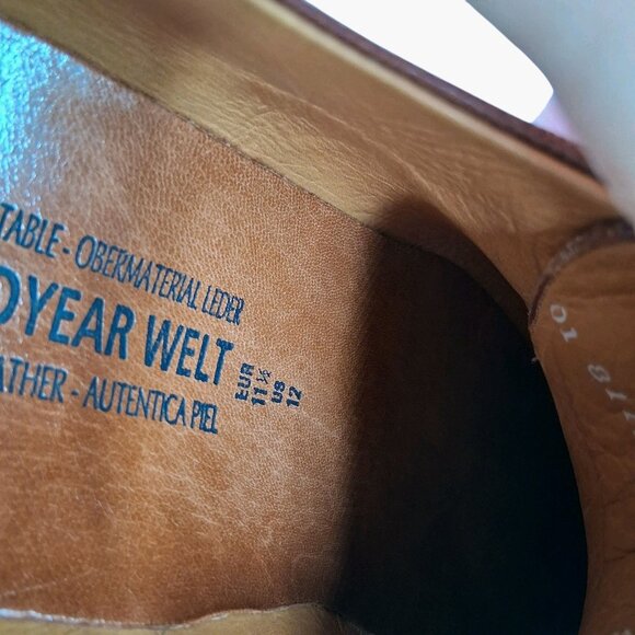 Mephisto Shoes Mens Size 12 Goodyear Welt Air-Relax Comfort Leather Portugal - Picture 13 of 14